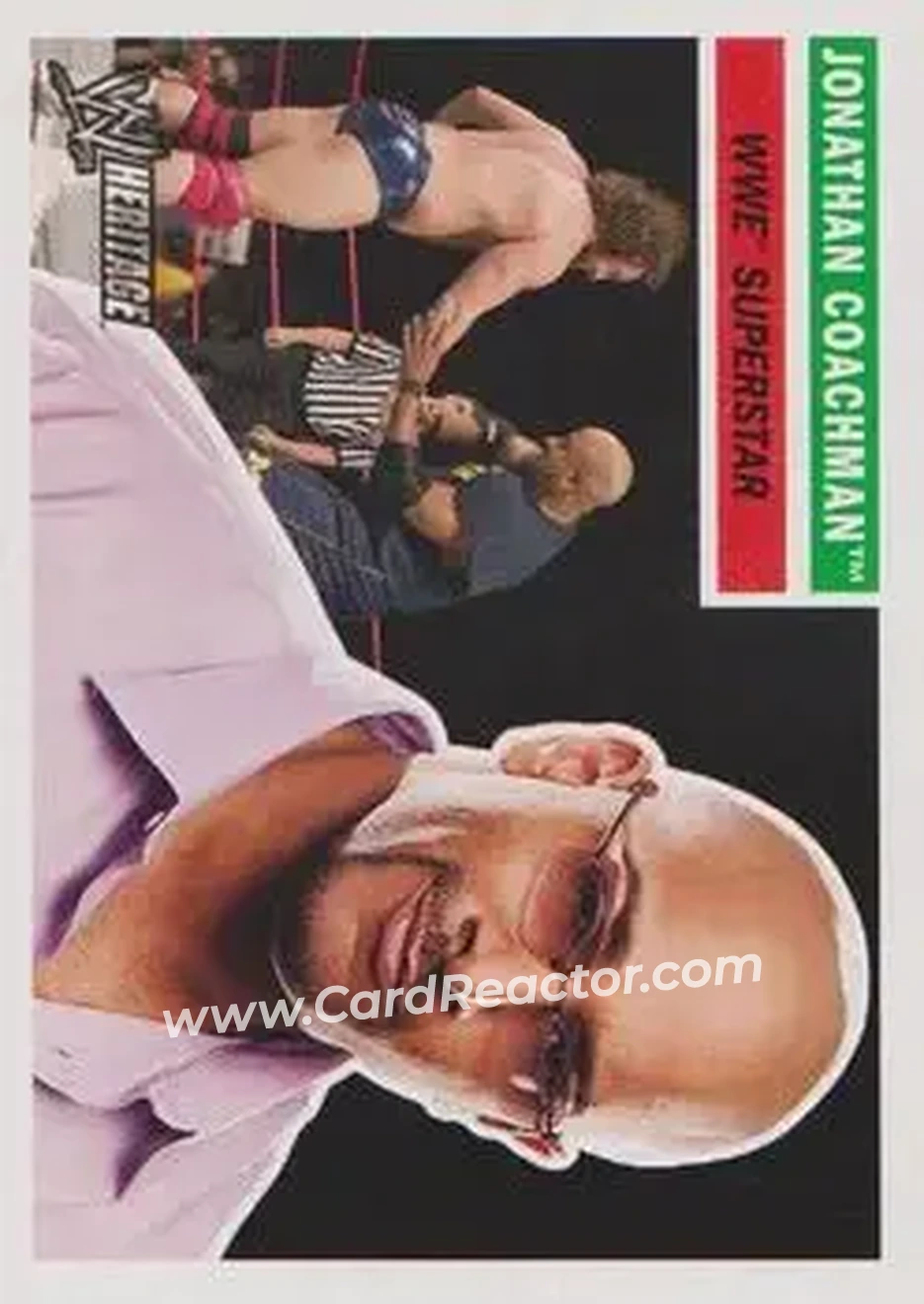 2005 Topps Heritage WWE #20 - Jonathan Coachman - Front 2005 Topps Heritage WWE #20 - Jonathan Coachman - Front