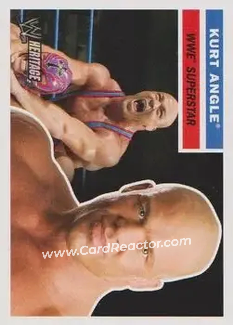 2005 Topps Heritage WWE #23 - Kurt Angle - Front
