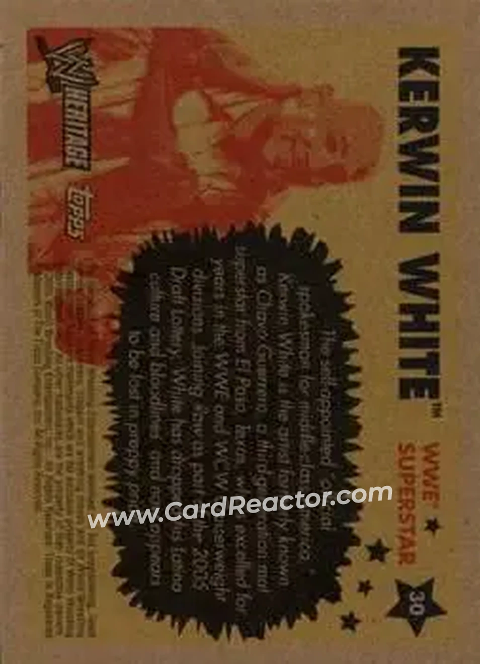 2005 Topps Heritage WWE #30 - Chavo Guerrero Jr. - Back