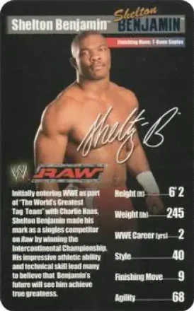 2005 Top Trumps Specials WWE Superstars 1 #NNO - Shelton Benjamin