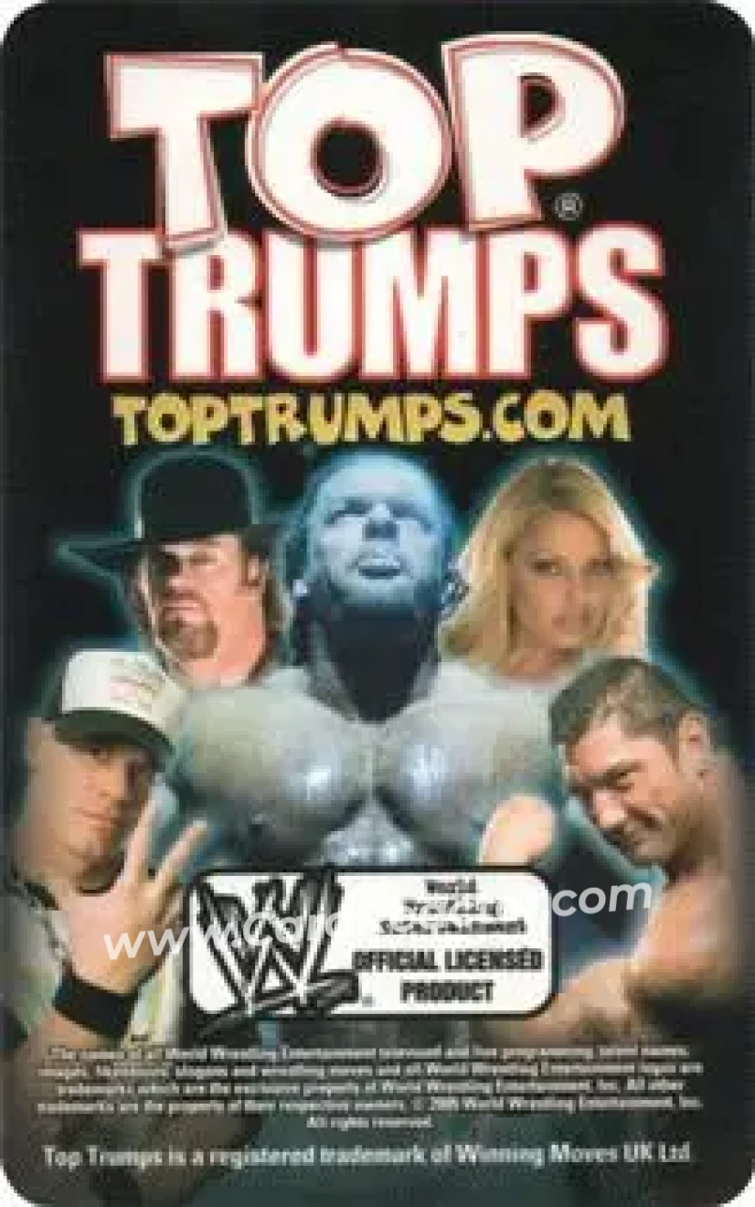 2005 Top Trumps Specials WWE Superstars 1 #NNO - The Real Man's Man - Back