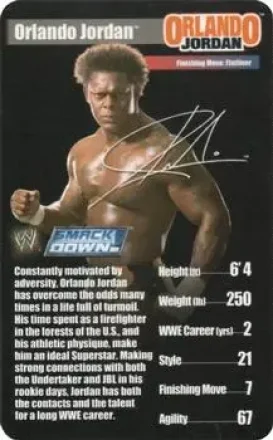 2005 Top Trumps Specials WWE Superstars 1 #NNO - Orlando Jordan
