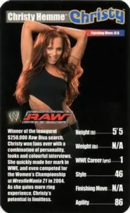 2005 Top Trumps Specials WWE Superstars 1 #NNO - Christy Hemme