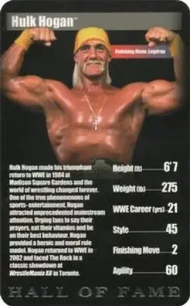 2005 Top Trumps Specials WWE Superstars 1 #NNO - Hulk Hogan