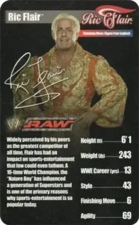 2005 Top Trumps Specials WWE Superstars 1 #NNO Ric Flair