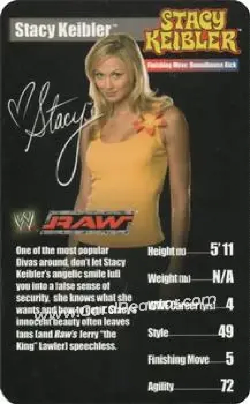 2005 Top Trumps Specials WWE Superstars 1 #NNO - Stacy Keibler - Front