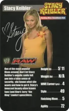 2005 Top Trumps Specials WWE Superstars 1 #NNO Stacy Keibler