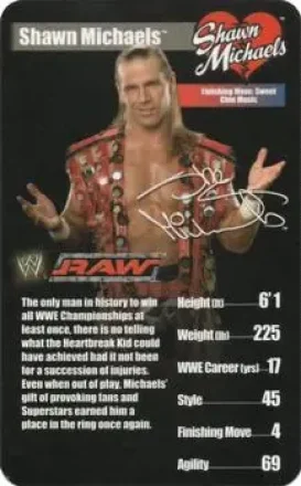 2005 Top Trumps Specials WWE Superstars 1 #NNO Shawn Michaels