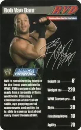 2005 Top Trumps Specials WWE Superstars 1 #NNO - Rob Van Dam