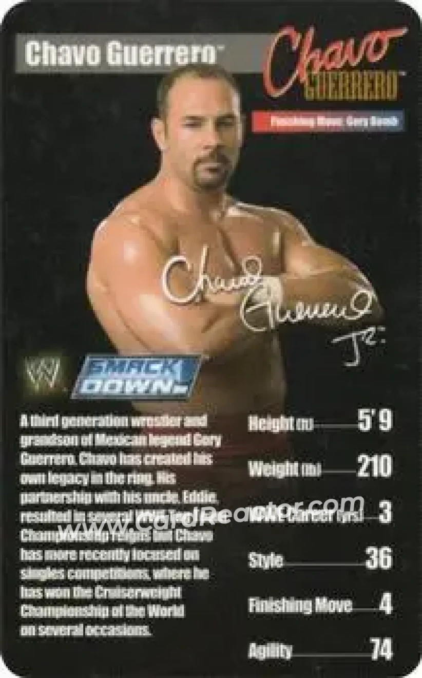 2005 Top Trumps Specials WWE Superstars 1 #NNO - Chavo Guerrero Jr. - Front