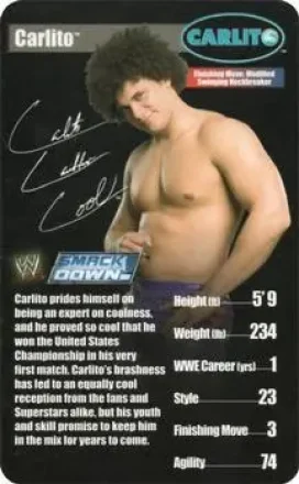 2005 Top Trumps Specials WWE Superstars 1 #NNO - Carlito
