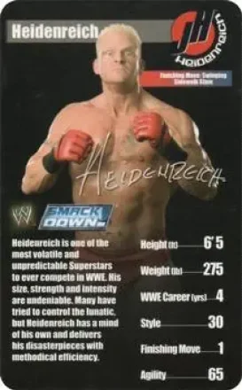 2005 Top Trumps Specials WWE Superstars 1 #NNO - Heidenreich