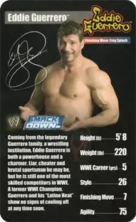 2005 Top Trumps Specials WWE Superstars 1 feature card