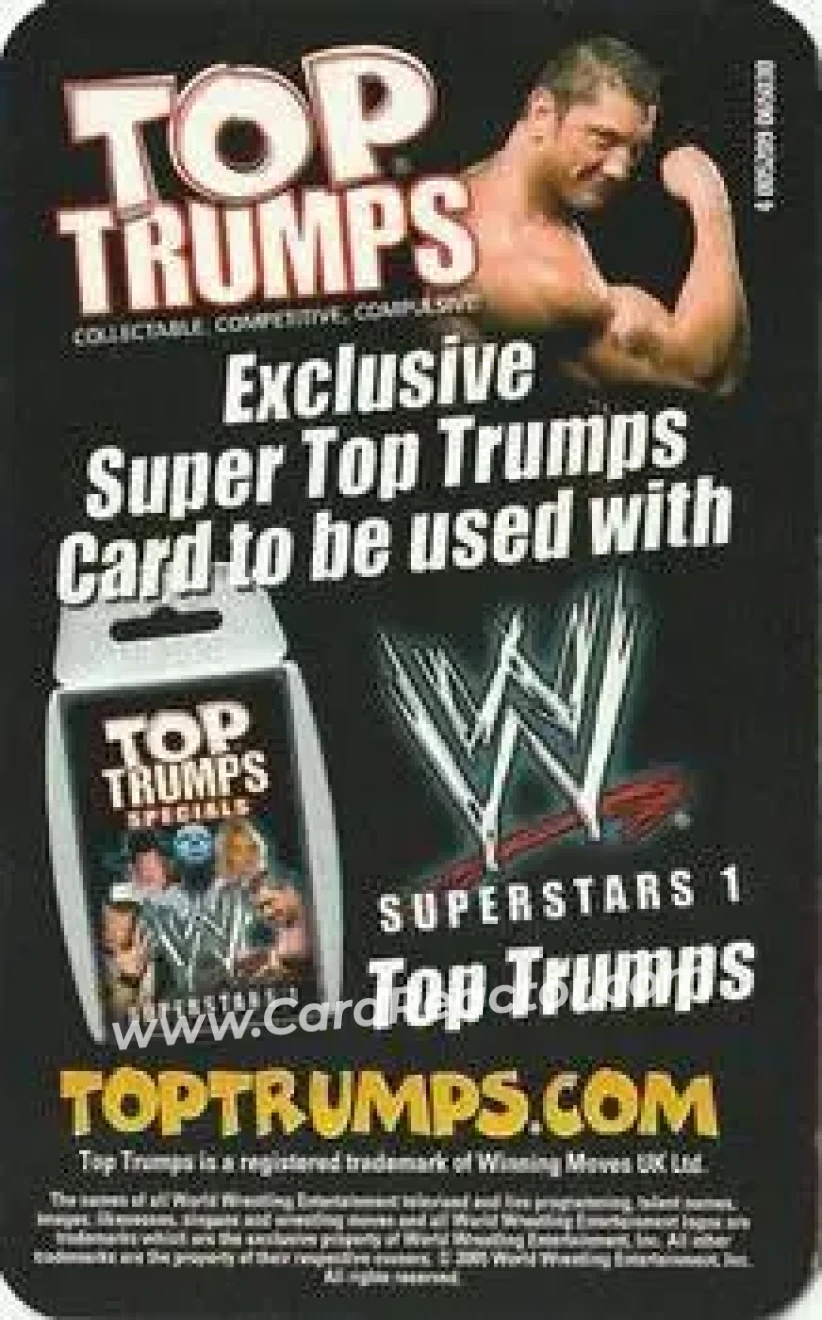 2005 Top Trumps Specials WWE Superstars 1 - Super Top Trumps #NNO - Randy Orton - Back
