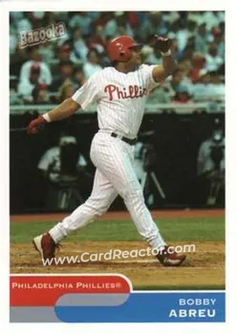 2004 Bazooka #1 - Bob Abreu - Philadelphia Phillies - Front