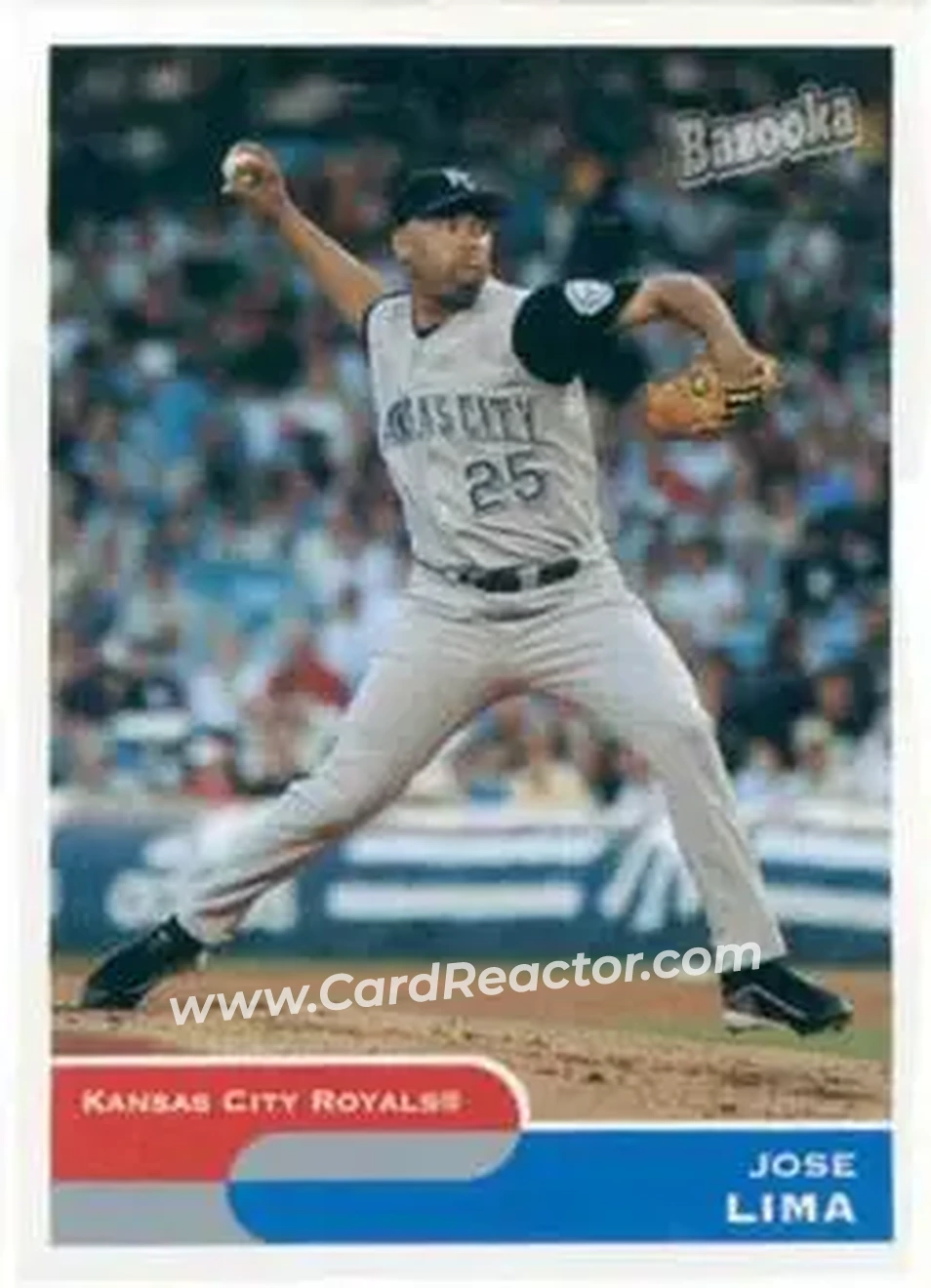 2004 Bazooka #4 - Jose Lima - Kansas City Royals - Front