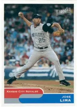 2004 Bazooka #4 - Jose Lima - Kansas City Royals