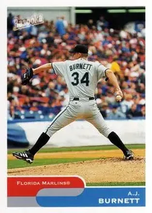 2004 Bazooka #8 - A.J. Burnett - Florida Marlins