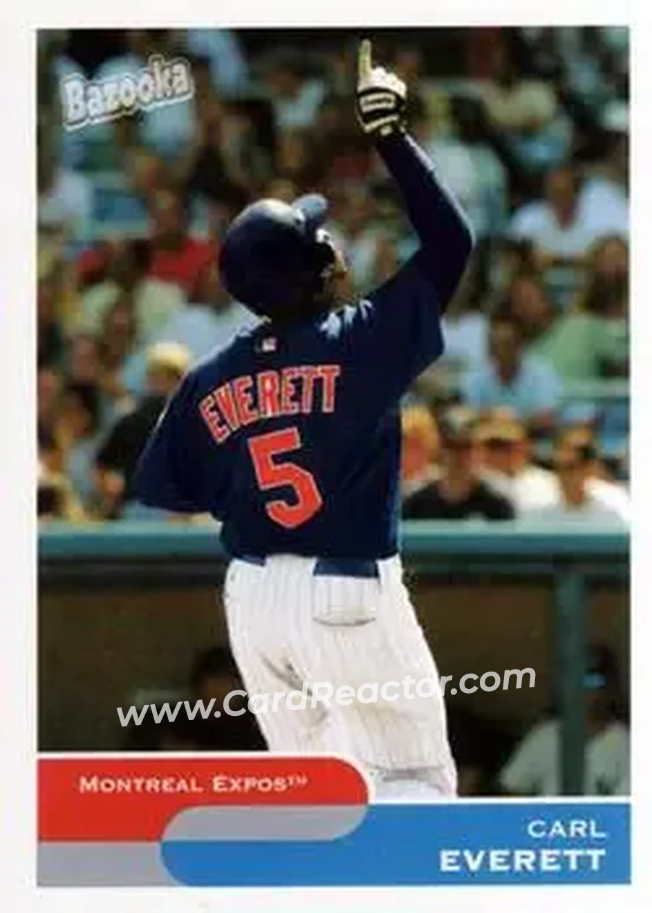 2004 Bazooka #9 - Carl Everett - Montreal Expos - Front