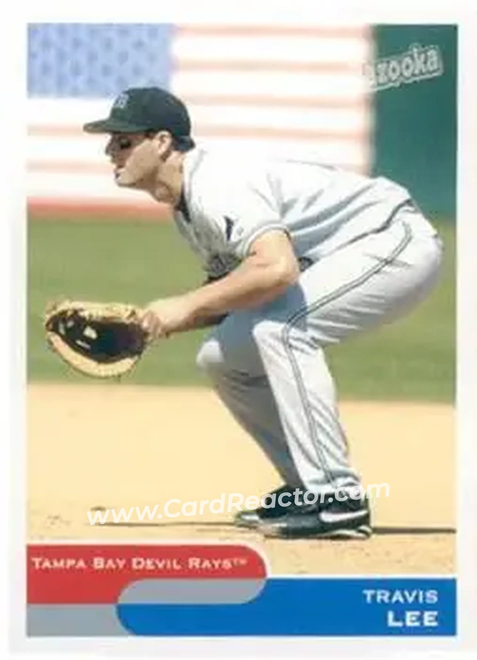 2004 Bazooka #11 - Travis Lee - Tampa Bay Devil Rays - Front