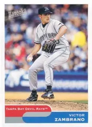 2004 Bazooka #17 - Victor Zambrano - Tampa Bay Devil Rays