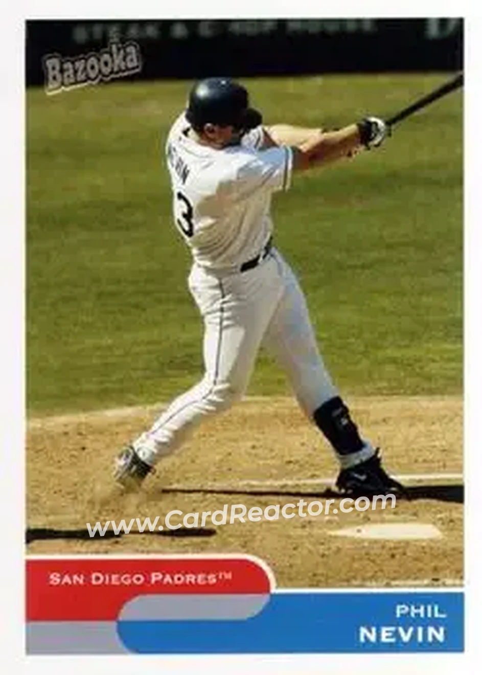 2004 Bazooka #21 - Phil Nevin - San Diego Padres - Front 2004 Bazooka #21 - Phil Nevin - San Diego Padres - Front
