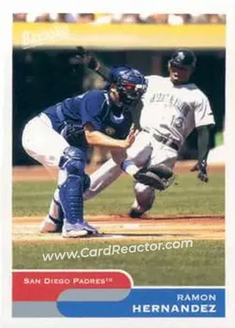 2004 Bazooka #26 - Ramon Hernandez - San Diego Padres - Front 2004 Bazooka #26 - Ramon Hernandez - San Diego Padres - Front