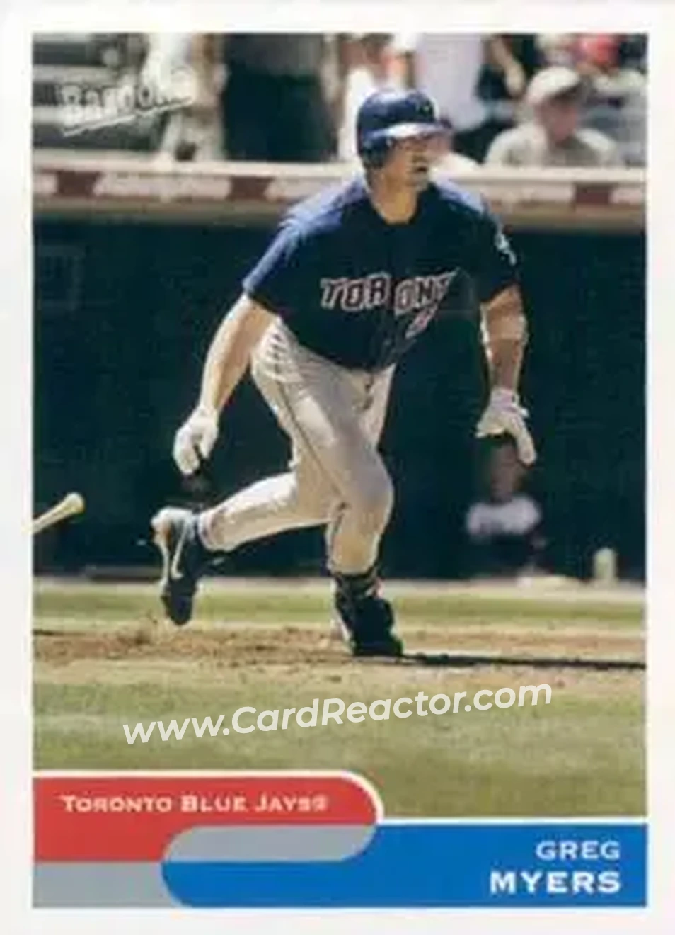 2004 Bazooka #28 - Greg Myers - Toronto Blue Jays - Front