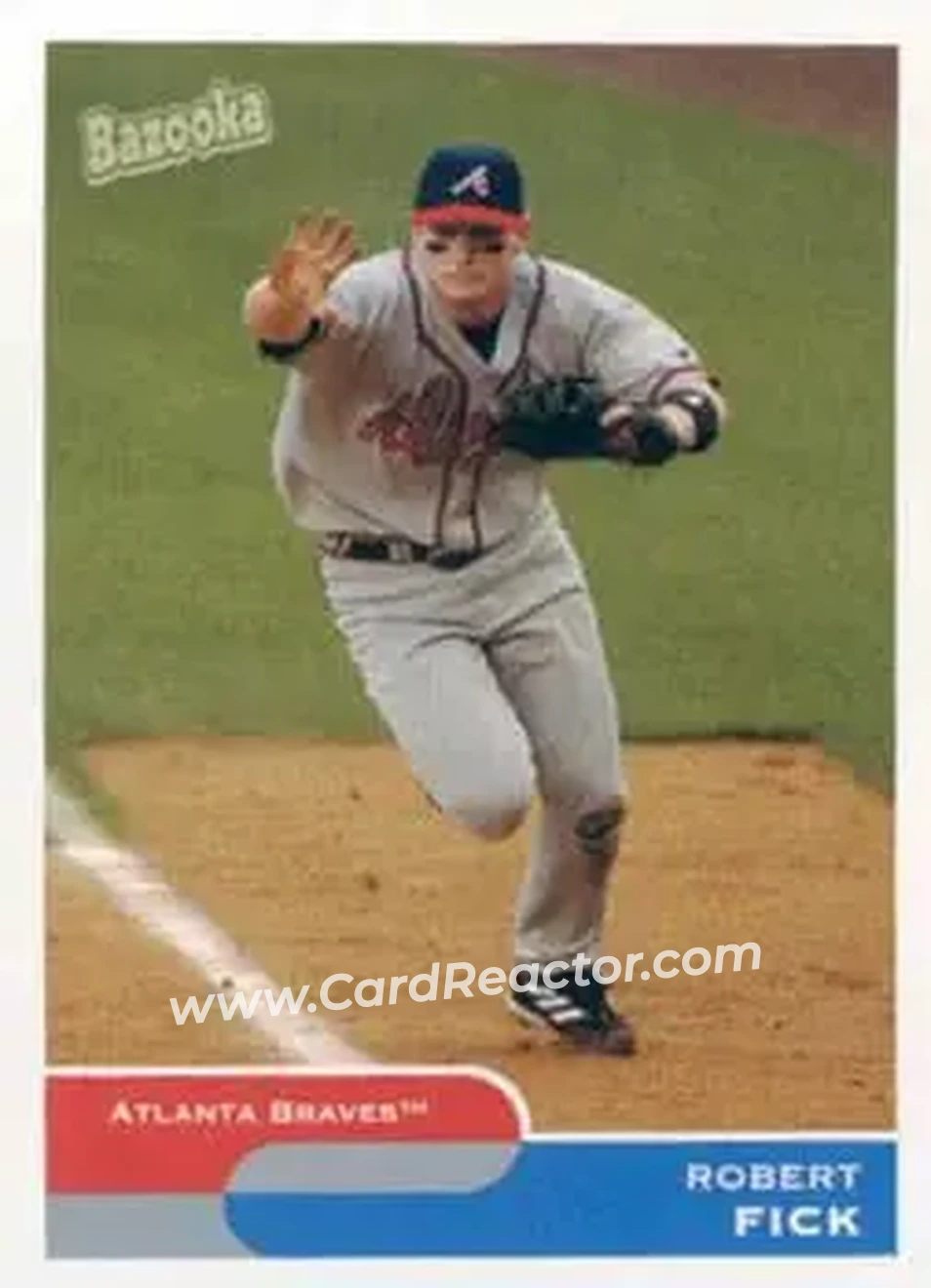 2004 Bazooka #29 - Robert Fick - Atlanta Braves - Front