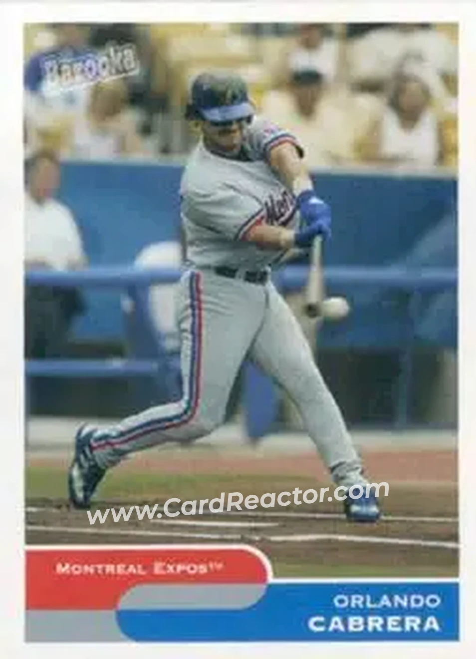 2004 Bazooka #33 - Orlando Cabrera - Montreal Expos - Front