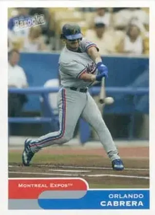 2004 Bazooka #33 - Orlando Cabrera - Montreal Expos
