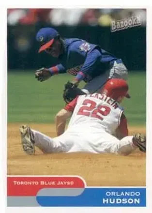 2004 Bazooka #34 - Orlando Hudson - Toronto Blue Jays