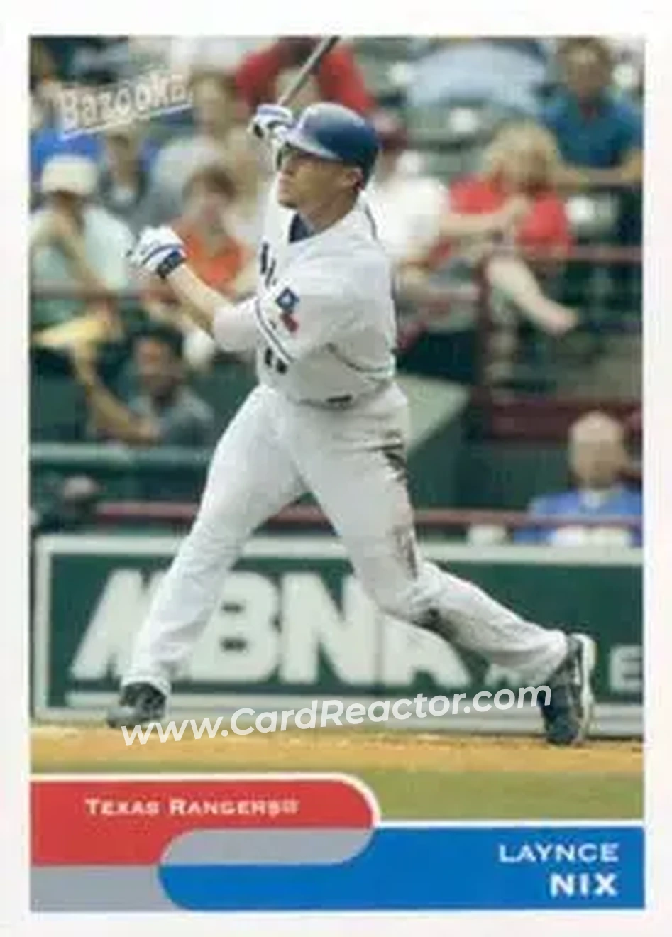 2004 Bazooka #37 - Laynce Nix - Texas Rangers - Front 2004 Bazooka #37 - Laynce Nix - Texas Rangers - Front