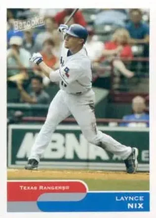 2004 Bazooka #37 - Laynce Nix - Texas Rangers
