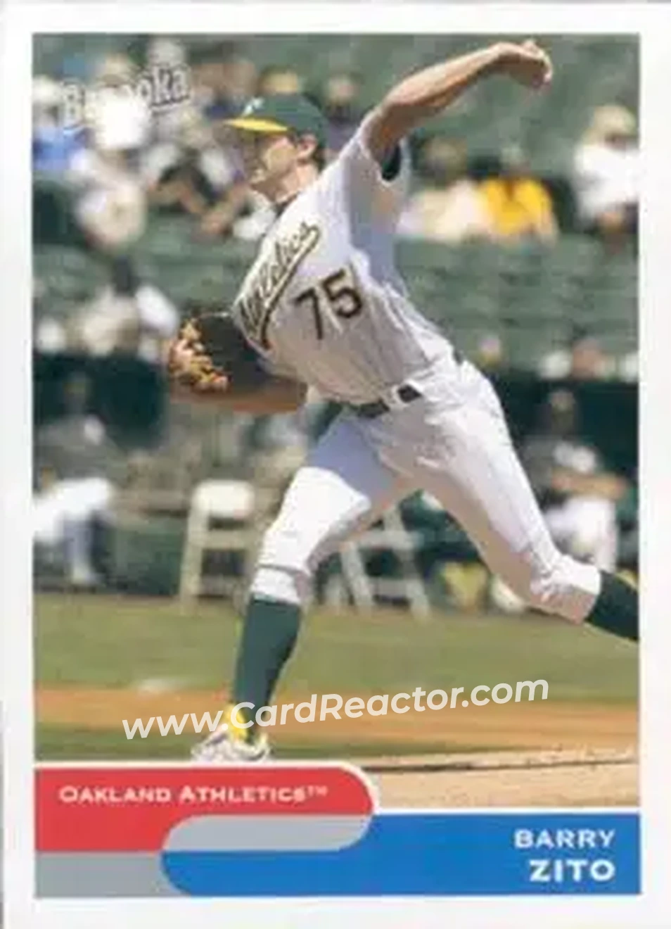 2004 Bazooka #47 - Barry Zito - Oakland Athletics - Front
