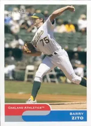 2004 Bazooka #47 - Barry Zito - Oakland Athletics