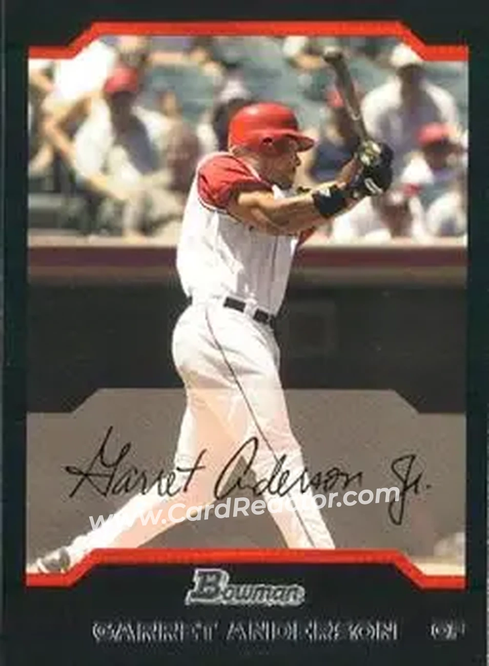 2004 Bowman #1 - Garret Anderson - Anaheim Angels - Front