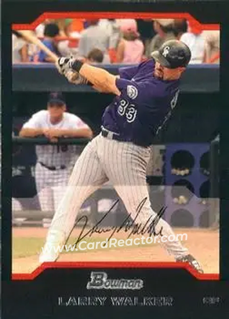 2004 Bowman #2 - Larry Walker - Colorado Rockies - Front
