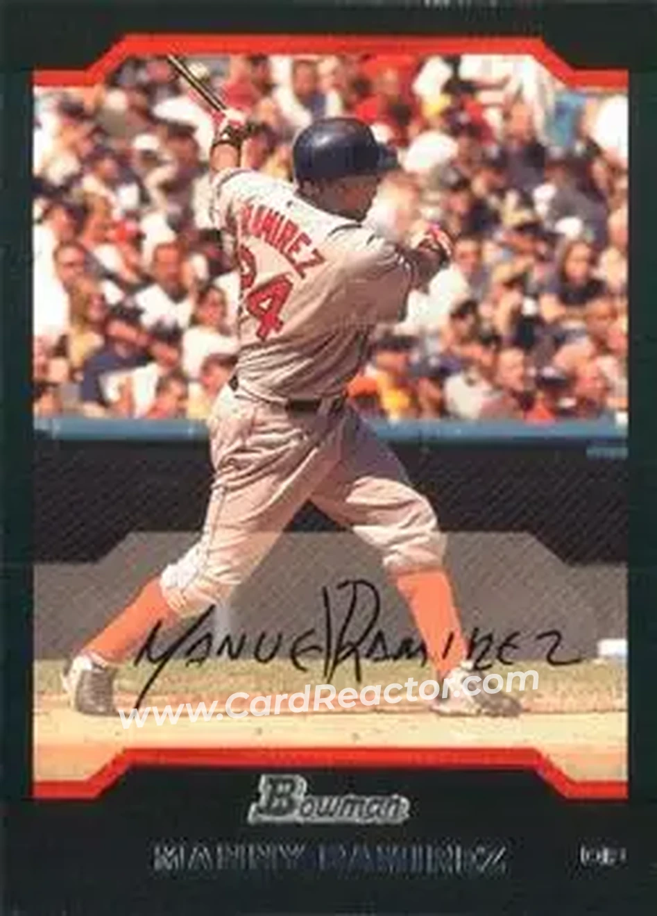 2004 Bowman #7 - Manny Ramirez - Boston Red Sox - Front 2004 Bowman #7 - Manny Ramirez - Boston Red Sox - Front