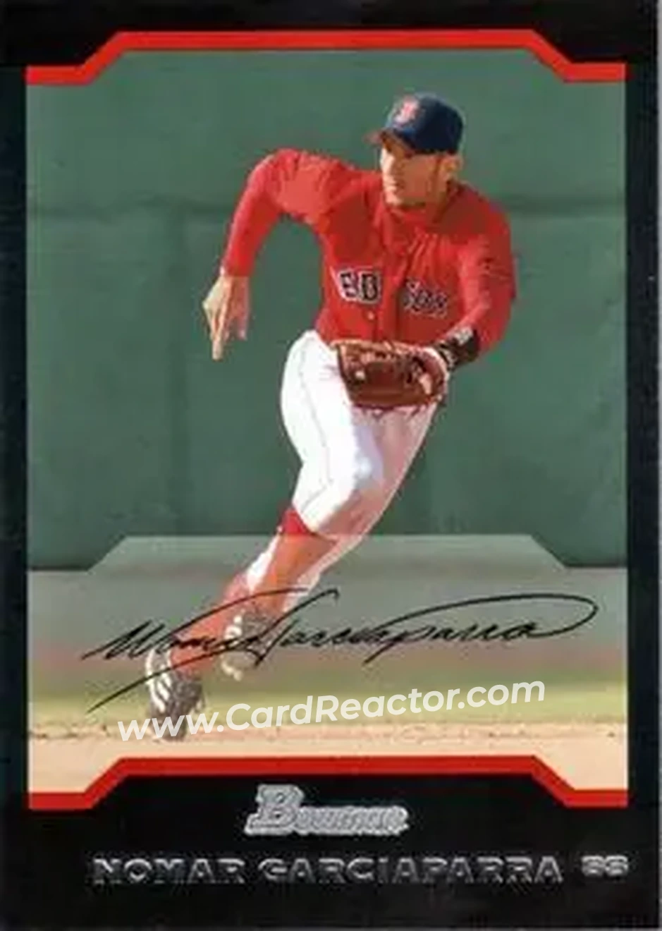 2004 Bowman #25 - Nomar Garciaparra - Boston Red Sox - Front