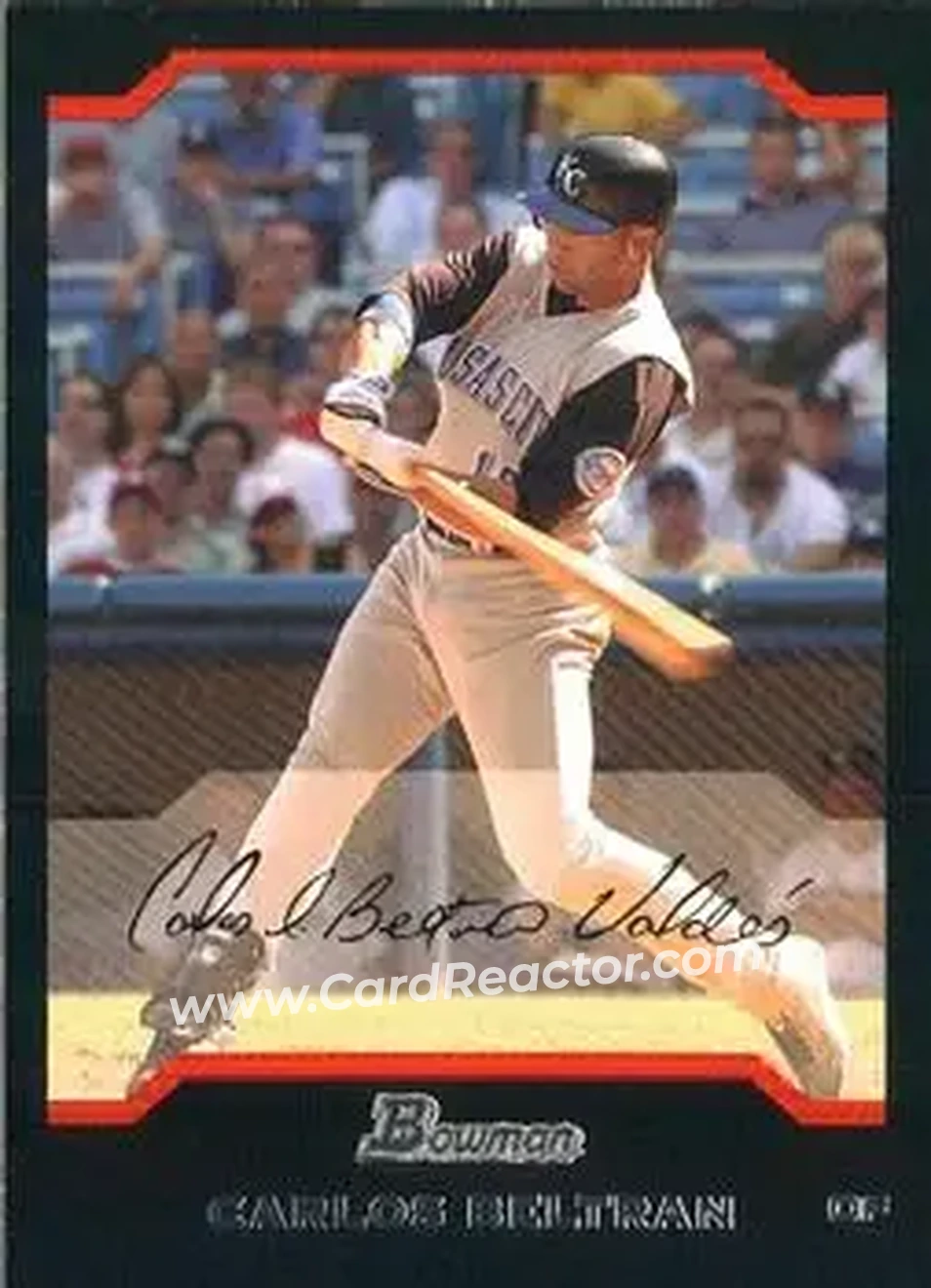 2004 Bowman #28 - Carlos Beltran - Kansas City Royals - Front