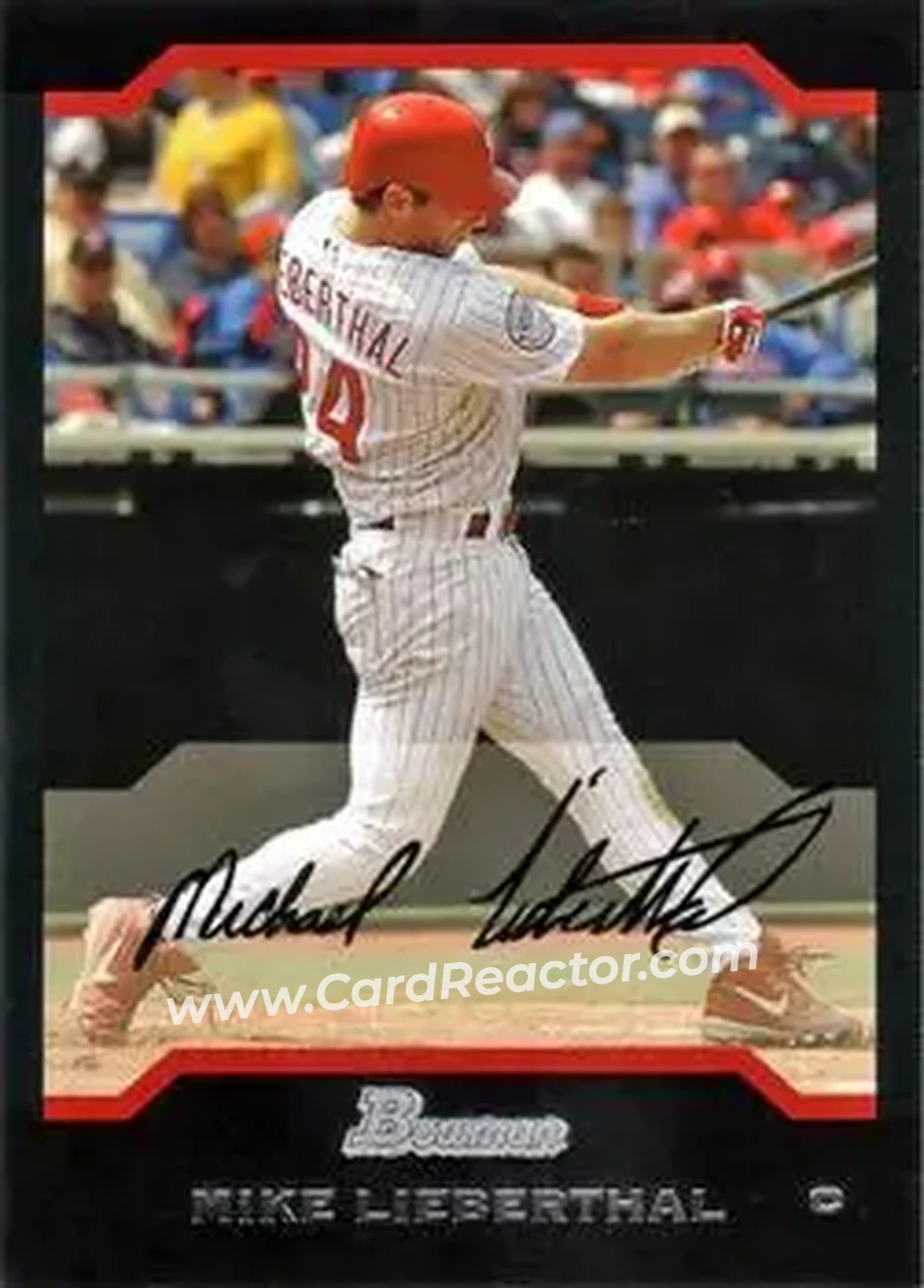 2004 Bowman #29 - Mike Lieberthal - Philadelphia Phillies - Front