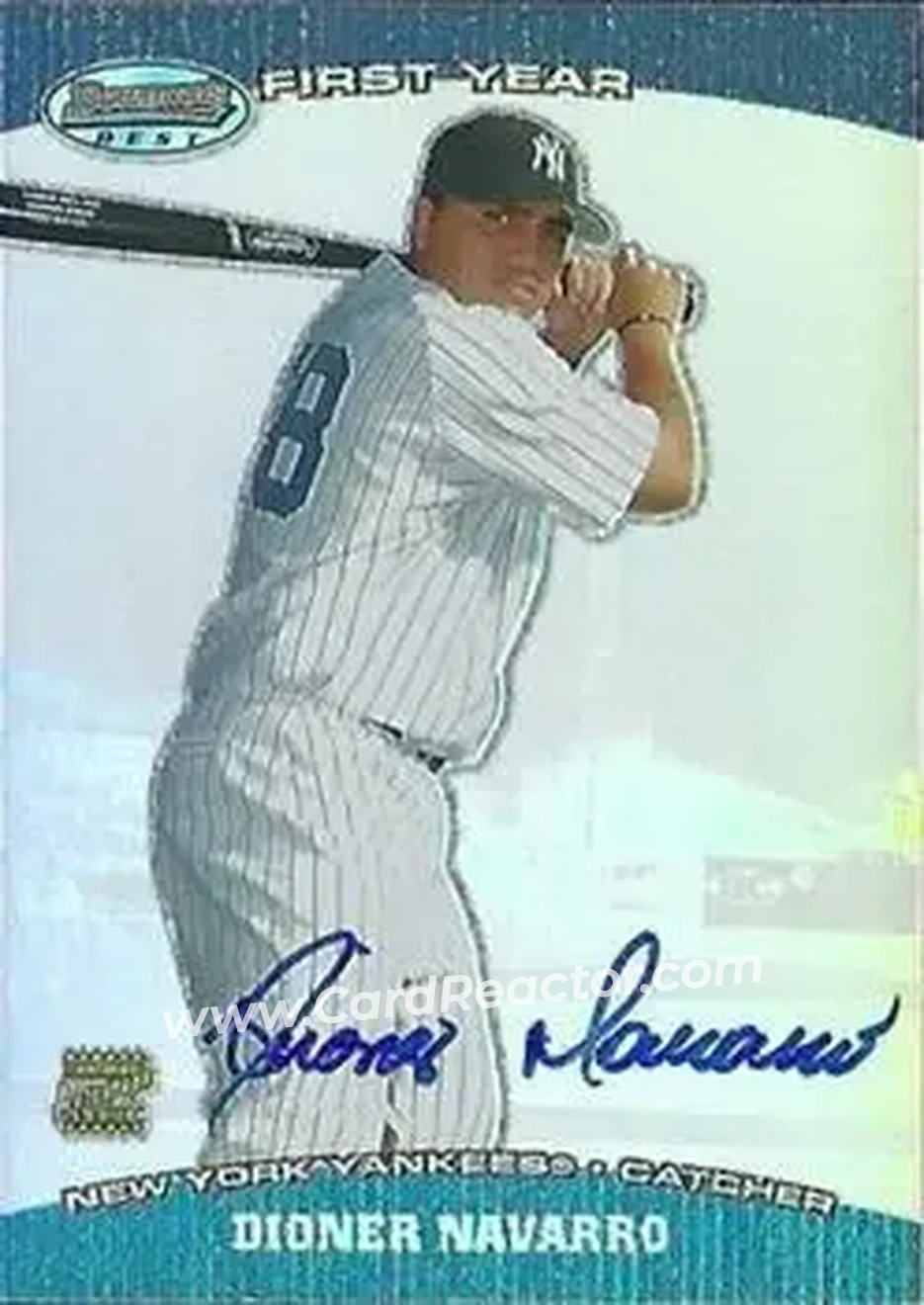 2004 Bowman's Best #BB-DN - Dioner Navarro - New York Yankees - Front