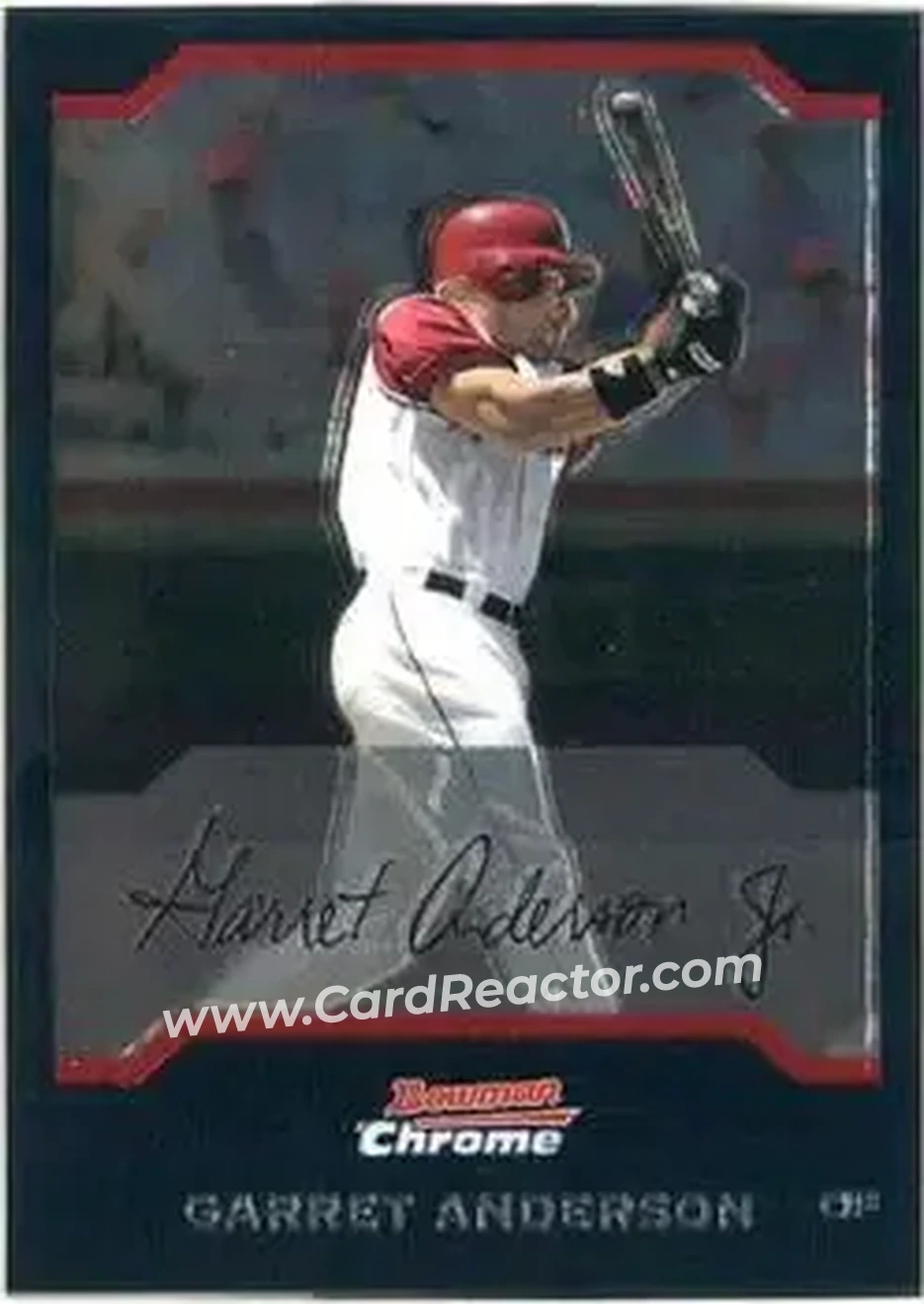 2004 Bowman Chrome #1 - Garret Anderson - Anaheim Angels - Front