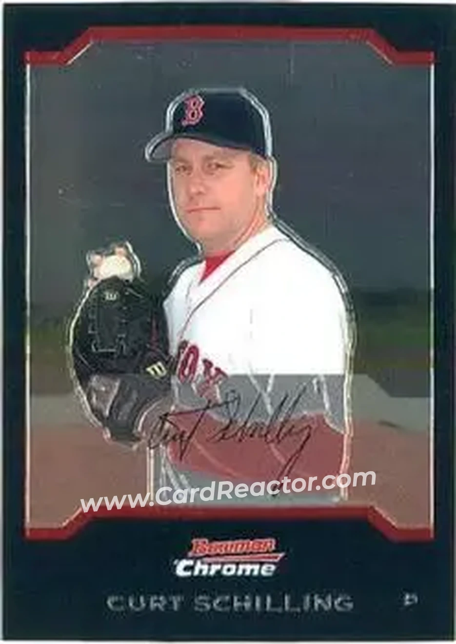 2004 Bowman Chrome #4 - Curt Schilling - Boston Red Sox - Front