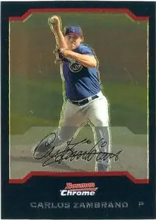 2004 Bowman Chrome #5 - Carlos Zambrano - Chicago Cubs
