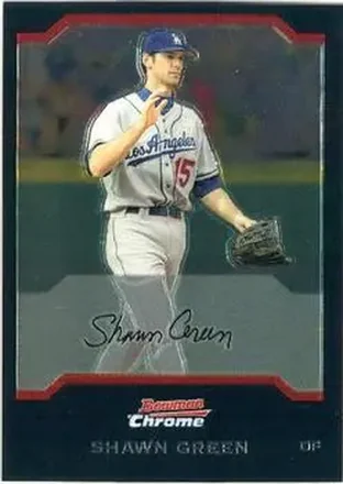 2004 Bowman Chrome #6 - Shawn Green - Los Angeles Dodgers