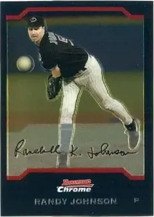 2004 Bowman Chrome #8 - Randy Johnson - Arizona Diamondbacks