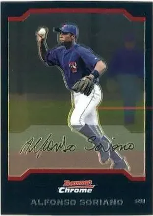 2004 Bowman Chrome #10 - Alfonso Soriano - Texas Rangers