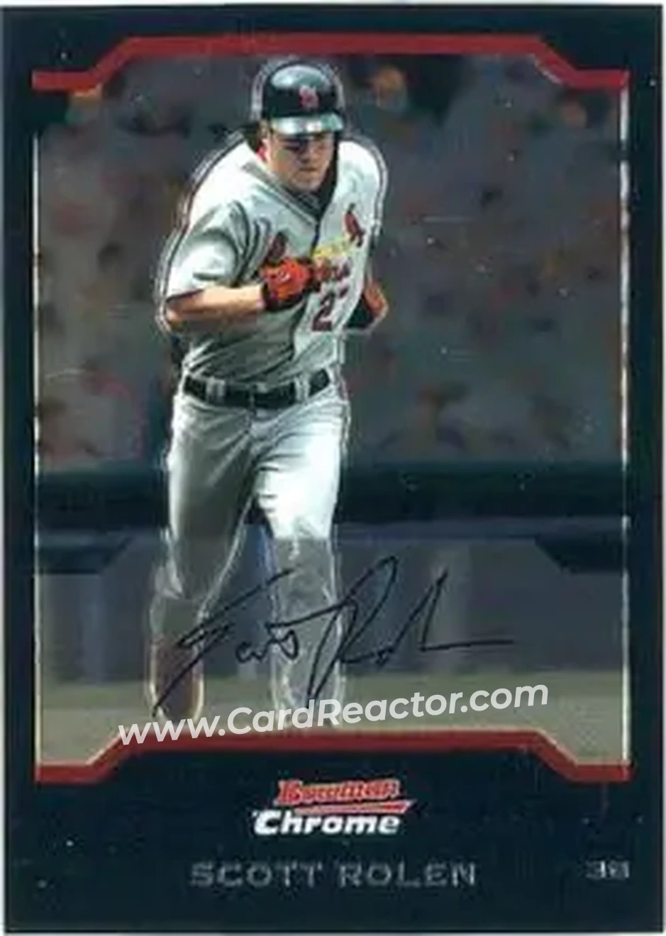 2004 Bowman Chrome #11 - Scott Rolen - St. Louis Cardinals - Front